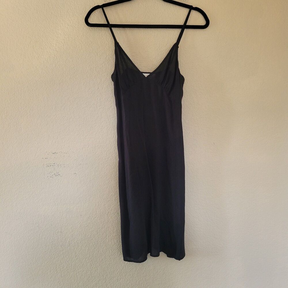 Auguste the Label Keepsake Midi Slip Dress Black Sexy Date Night Strappy Sz 6